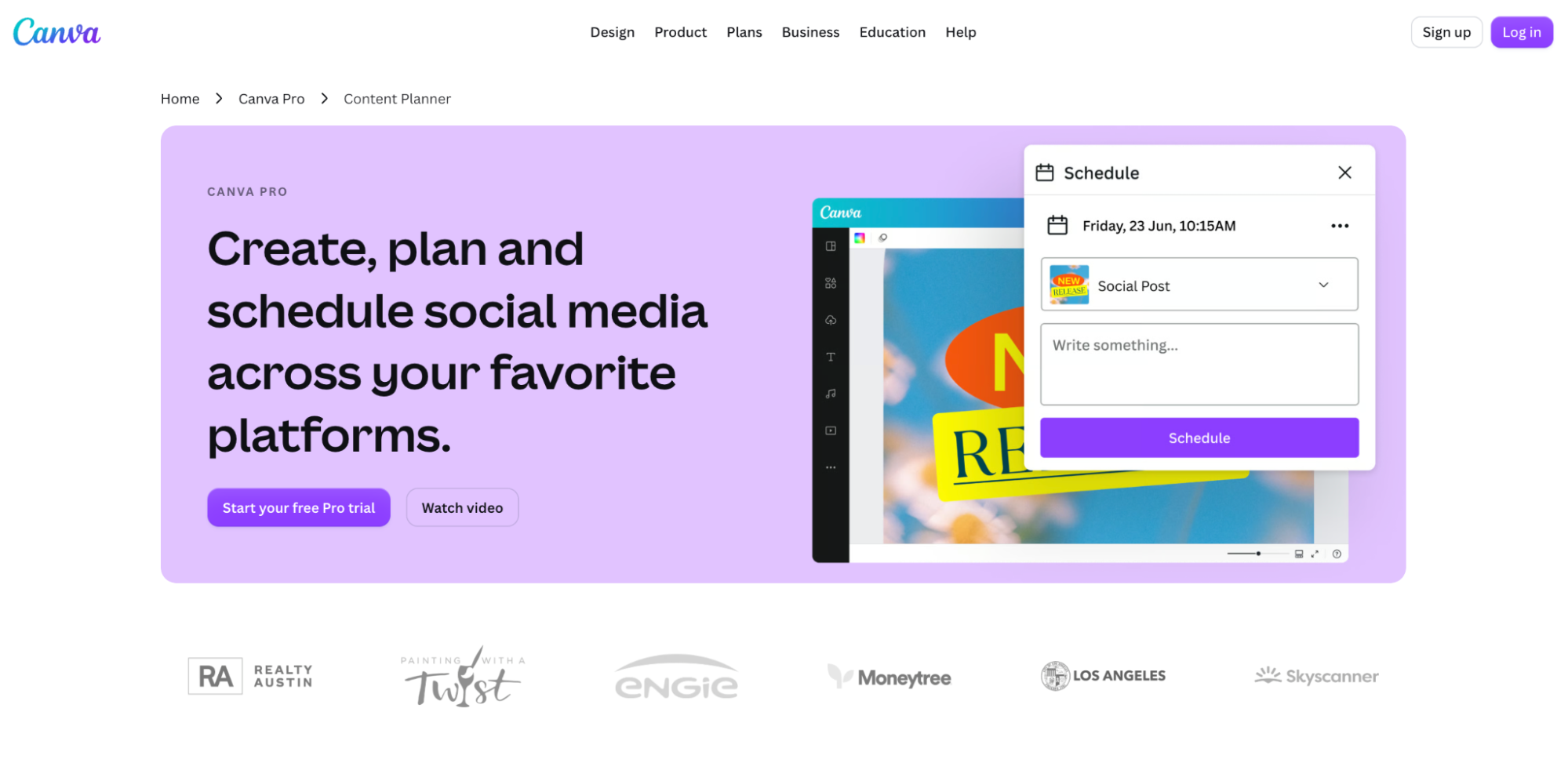 Canva AI official page